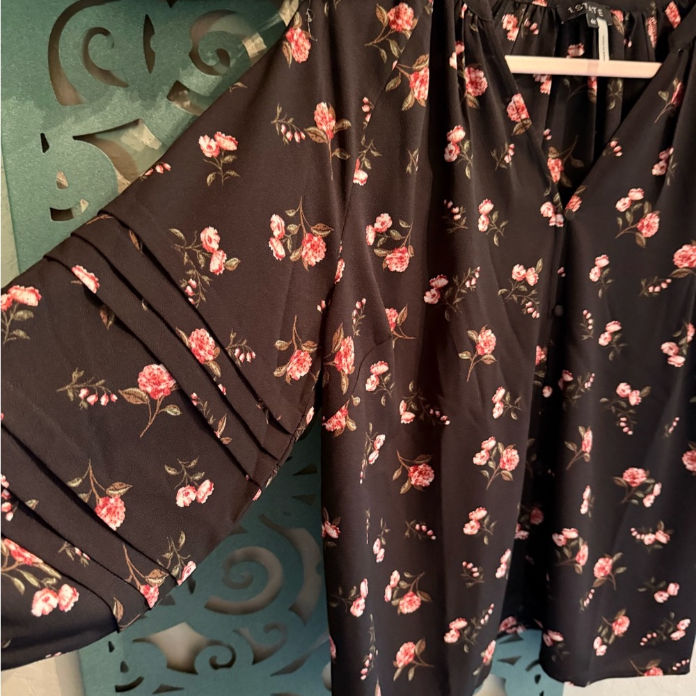 1. State Black Floral Blouse - Picture 3 of 8